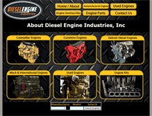Tablet Screenshot of dieselengineindustries.com
